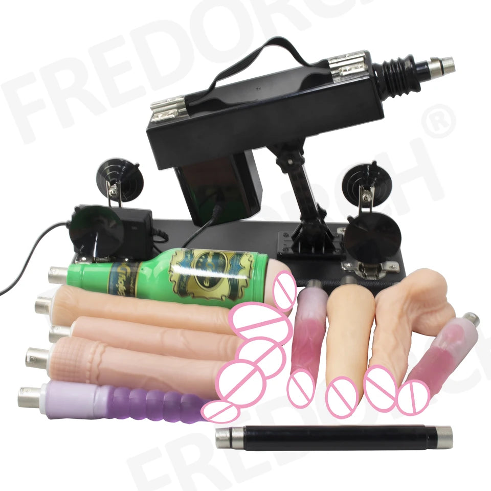 FREDORCH Sex Machine for Woman Adjustable Masturbating Pumping with 3XLR Accessories Sex Gun Love Machine for Men Adult Toys FREE Shipping