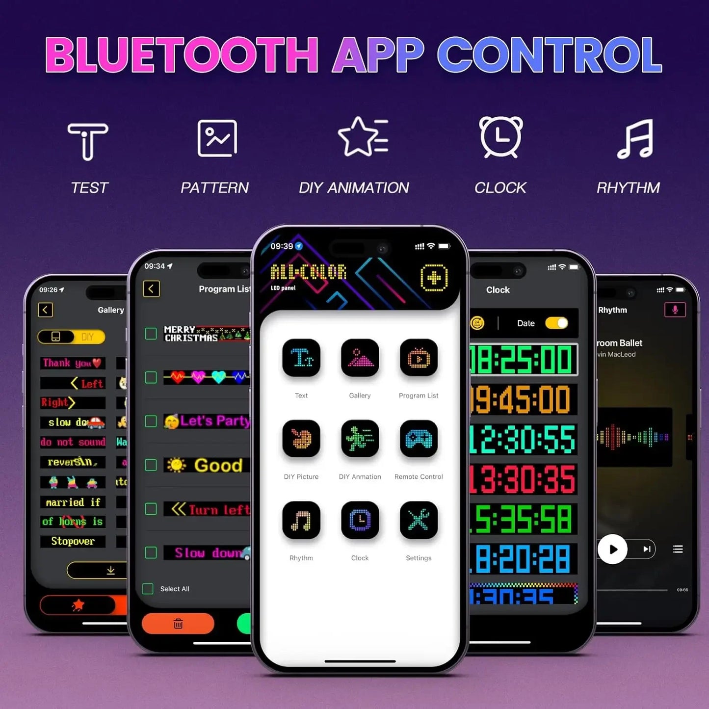 Led Eyes For Truck Led Matrix Panel RGB LED Car Panel DIY Programmable Bluetooth App Control Scrolling  Light FREE Shipping