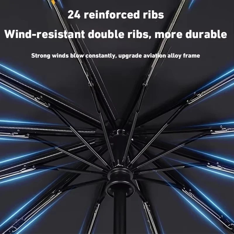 Xiaomi 24 Bone Solid Color Automatic Umbrella Light Collapsible Large Format Outdoor Sunshade UV Protection Automatic Umbrella FREE Shipping