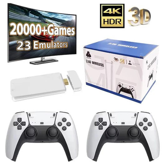 M15 Game Stick 4K Mini Retro Video Game Console Built-in 20000 Games Wireless Gamepads Video Game Controller Support 2 Player FREE Shipping