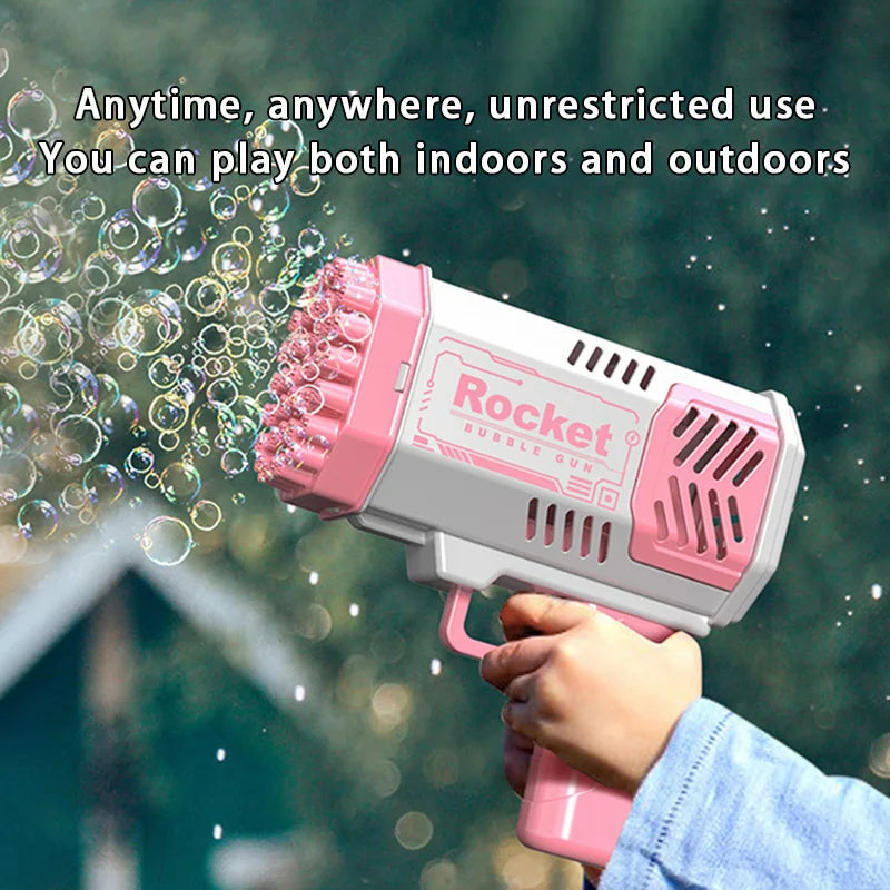 40 Hole CHILDREN'S Outdoor Toy Bubble Gun Electric Toy Blowing Bubbles (Without Bubble Water) FREE SHIPPING