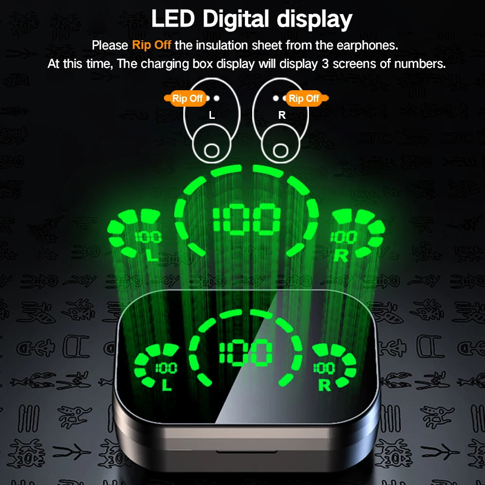 NES TWS Wireless Bluetooth Earphones Sport Stereo Headphones HiFi Music Earbuds With Built-in Microphone HD Call Gaming Headset FREE Shipping