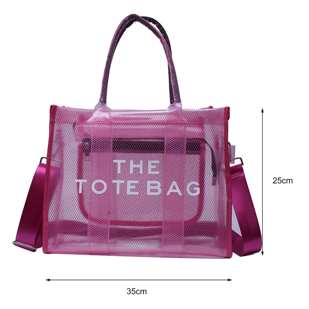 New The Tote Bag Letter Printed Sequins Top-Handle Bag Women Leather Handbag Luxury Designer Glitter Shoulder Crossbody Bag 2023