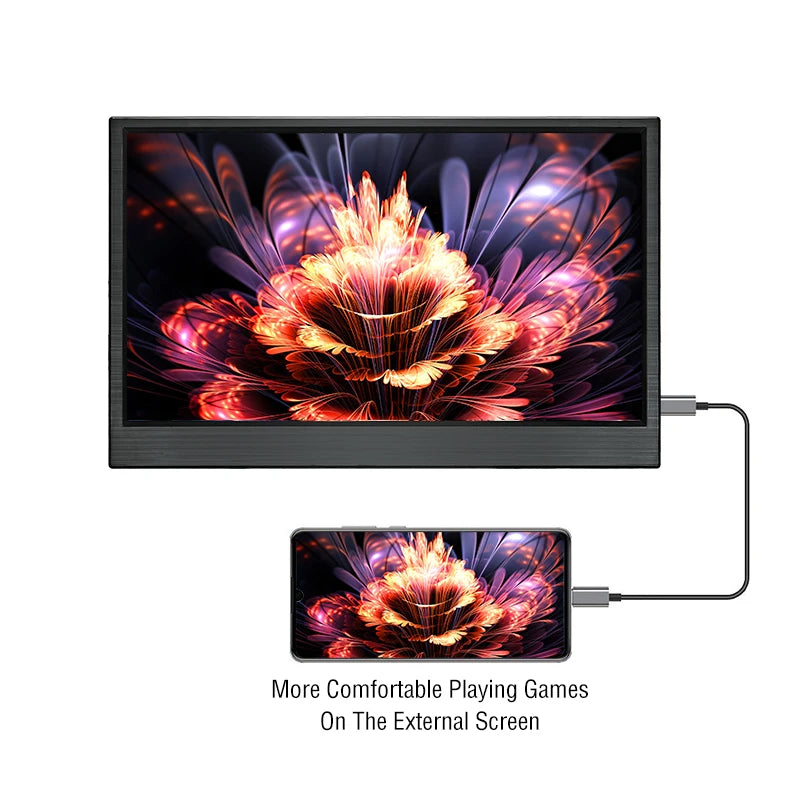 Anmite 15.6-Inch Portable Touch Monitor 1080P HDR 16:9 Low Blue Light For XBox PS4 / 5 Switch Cell Phone PC Loptop Extension FREE Shipping