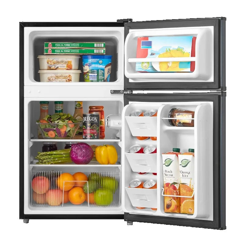 Arctic King 3.2 Cu ft Two Door Mini Fridge with Freezer, Stainless Steel, E-Star FREE Shipping