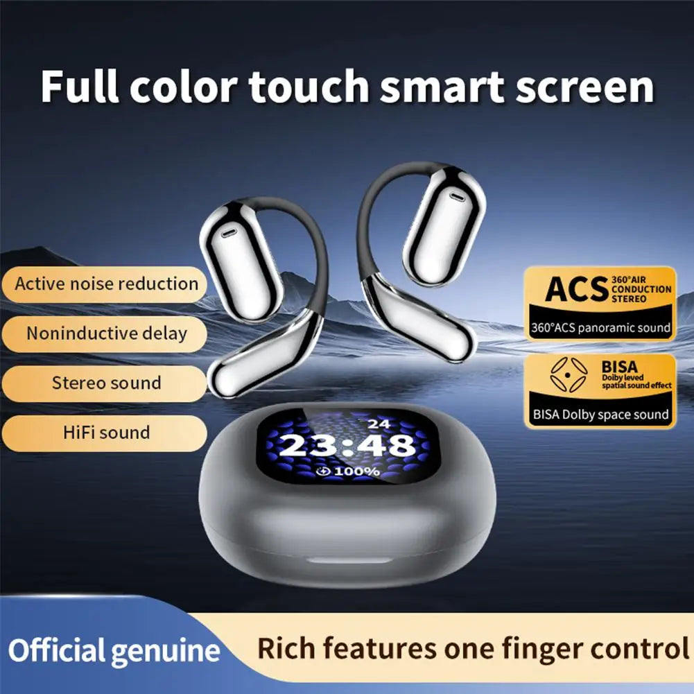 Q16Pro Wireless Bluetooth Headset with Long Battery Life Secure Hanging Ear Design Comfortable Painless Bluetooth Headphone
