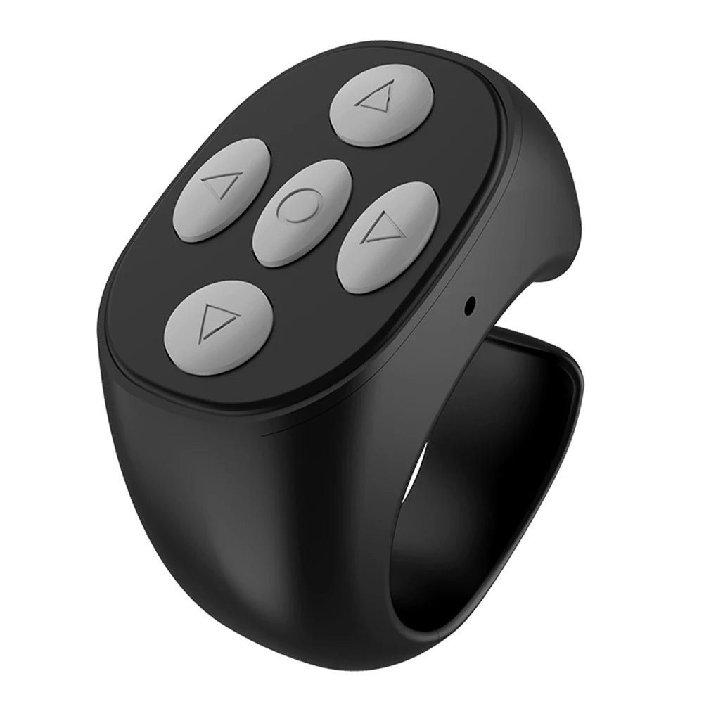 Wireless Bluetooth Ring Remote Control Fingertip Selfie Video Controller For Tik Tok Page Turner Browsing For for iOS Android