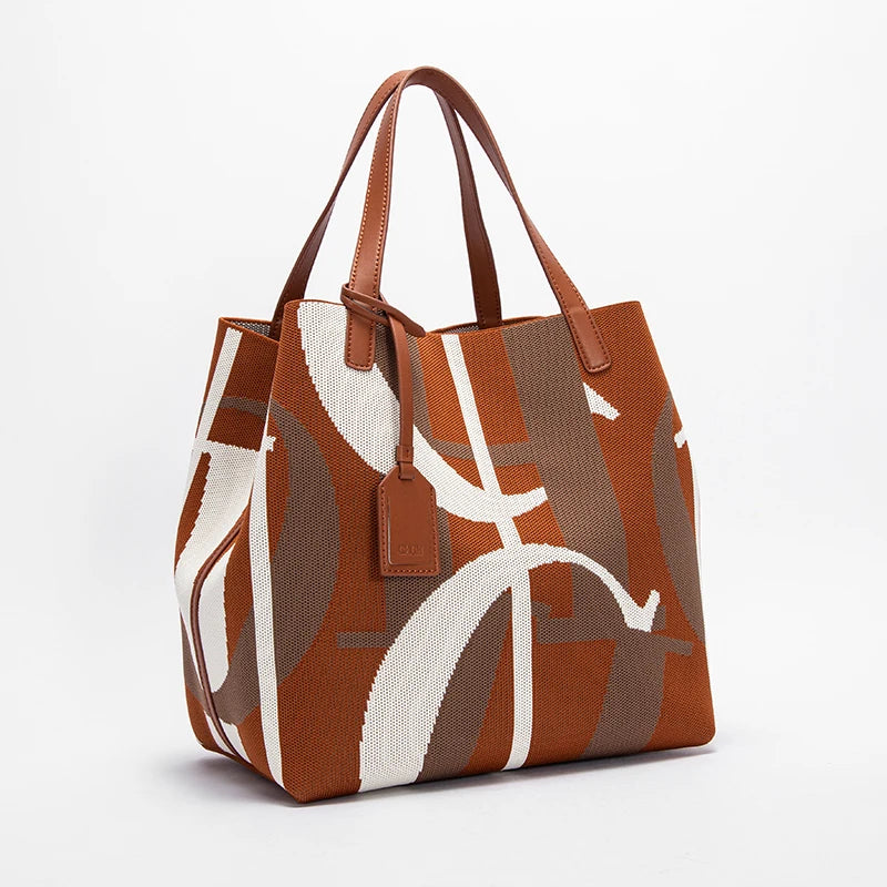 CH Fashionable Classic New Solid Color Outer Bag Women's Handbag Exquisite Handcrafted Weaving Large Capacity Handbag