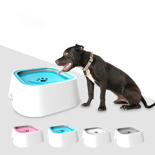 1.5L Dog Drinking Water Bowls Floating Non-Wetting Mouth Cat Slow Anti-Overflow Water Feeding Dispenser Large Capacity FREE Shipping