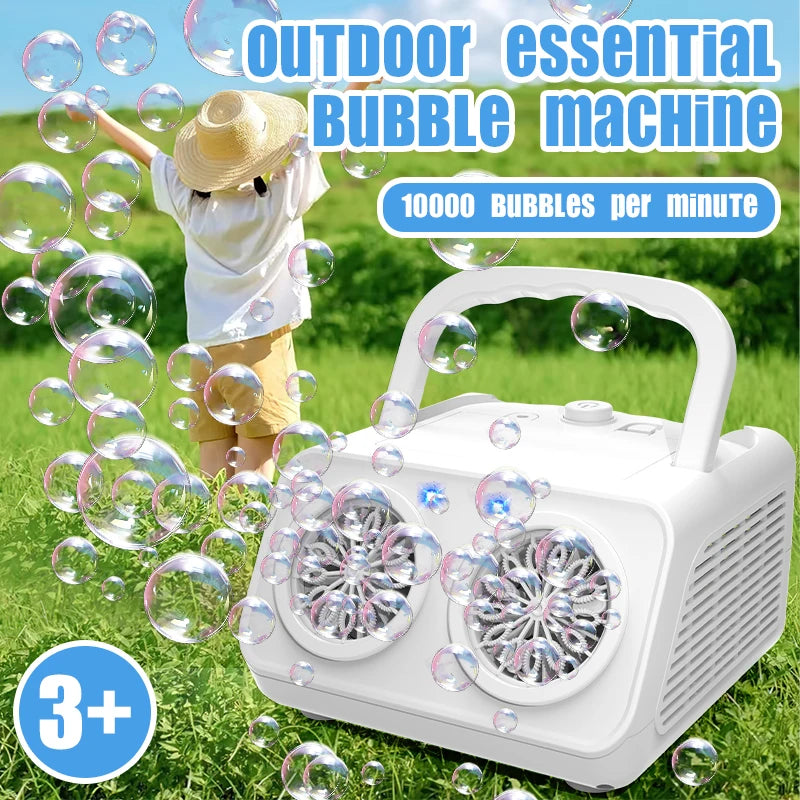26 hole double hole portable ultra small bubble machine kindergarten birthday outdoor without battery without bubble water FREE Shipping