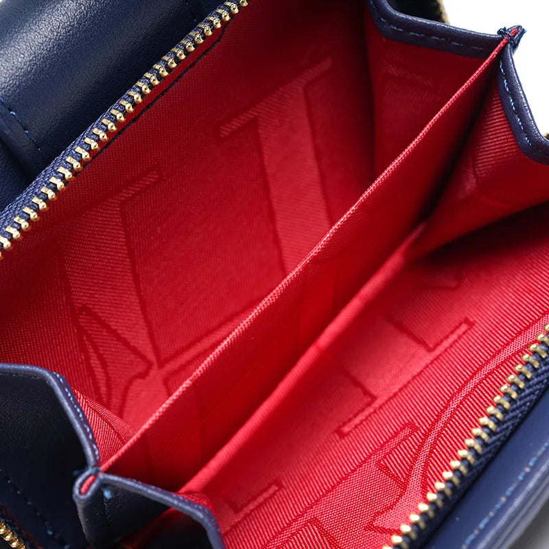 CH Pure Colour Letter Printed Style Women's Card Wallet Premium Simple Design Women's Wallet Fashion Women's Short Wallet