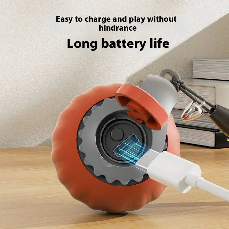 New Cat Interactive Ball Toy Automatic Rolling Ball with Tail Rechargeable Smart Pet Interactive Toy Intelligent Mouse for Cat