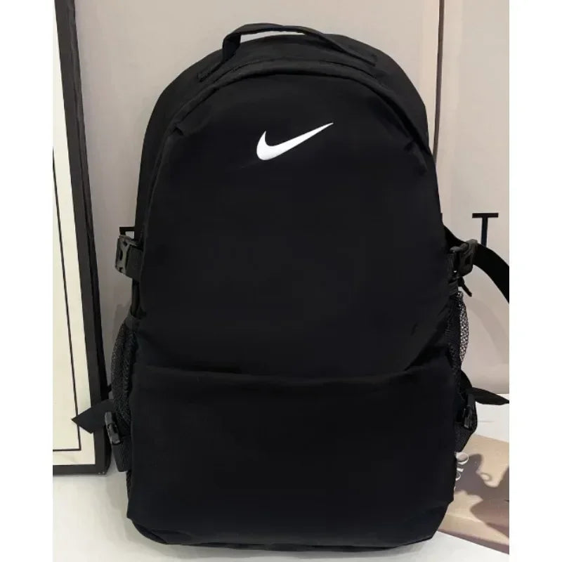 Nike black sports Bags Zipper Library Opening Fabric Backpack sporty Basketball Unisex Backpacks Multiple colors FREE Shipping