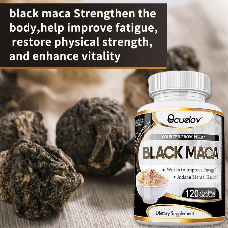Black Maca High Strength Extract Gel, Muscle Health, Energy and Endurance