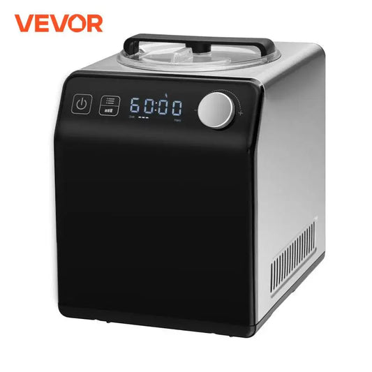 VEVOR Upright Automatic Ice Cream Maker with Built-in Compressor Capacity 1501 ML,  2 QT
