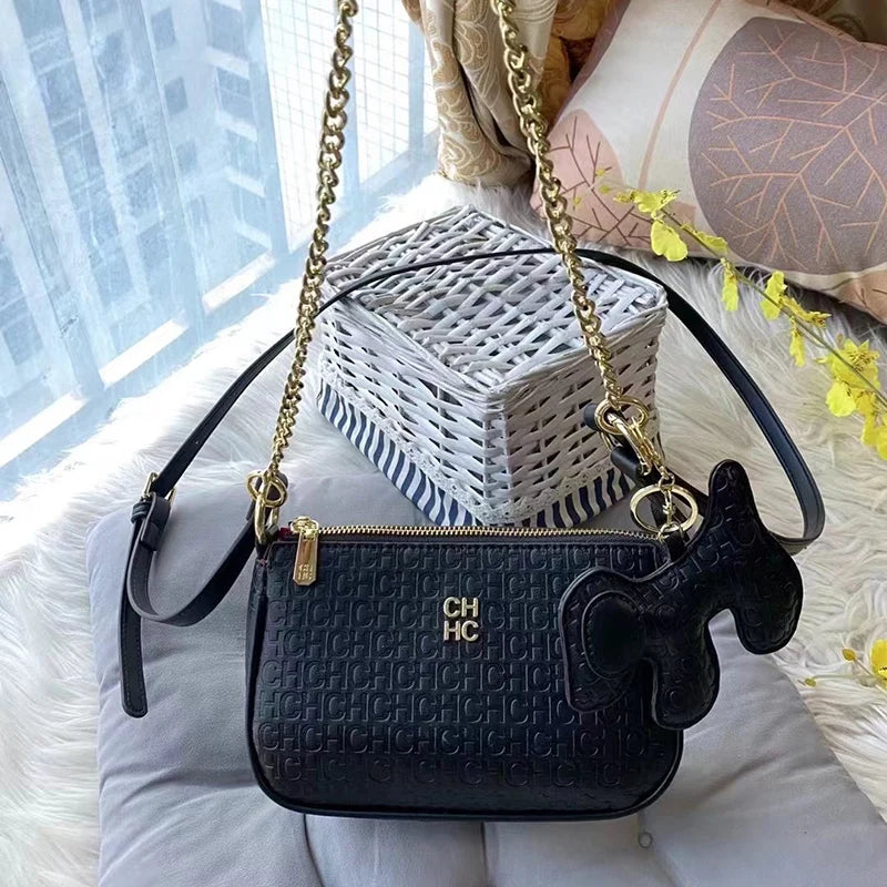 CH Fashion Simple Hundred Brand Elegant Crossbody Women's Bag Letter Design Women's Bag With Shopping