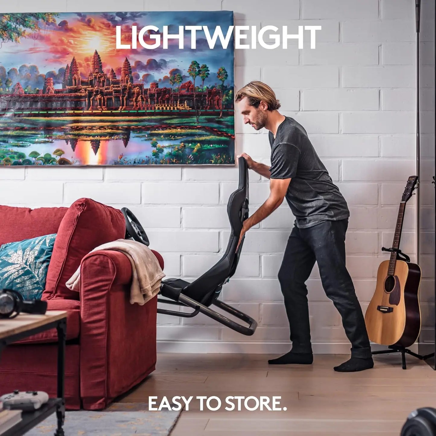 Trophy - Logitech G Edition Sim Racing Cockpit Fully Adjustable Supports all Direct Drive Steering Wheels  Lightweight & Robust FREE Shipping