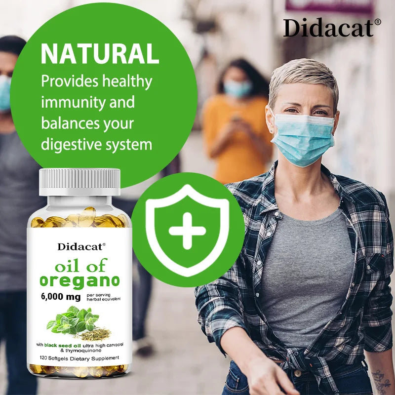 Oregano oil softgels for intestinal health, antioxidant, digestive health, immune support FREE SHIPPING