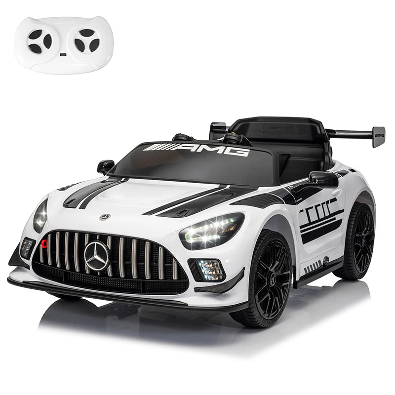 12V Licensed Mercedes-Benz GT3 Kids Ride on Car, Electric Vehicles for Kids Gifts,Ride on Toys with Remote Control, Music