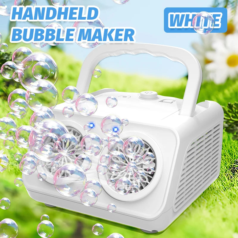 26 hole double hole portable ultra small bubble machine kindergarten birthday outdoor without battery without bubble water FREE Shipping