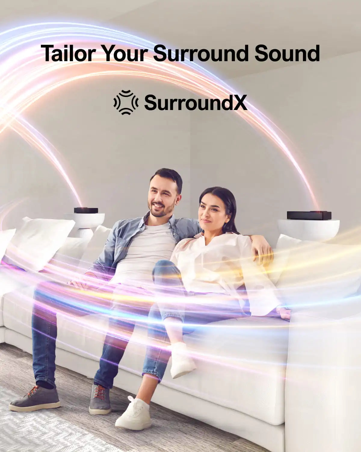 ULTIMEA 5.1.2 Dolby Atmos Soundbar, 360° ASL-Aural Spatial & Localization Technology, 4K HDR Pass-through Bluetooth Home Theater