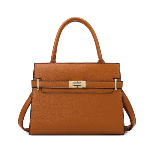Women's soft leather handbag simple small square bag casual women's bucket bag fashionable single shoulder crossbody bag FREE Shipping