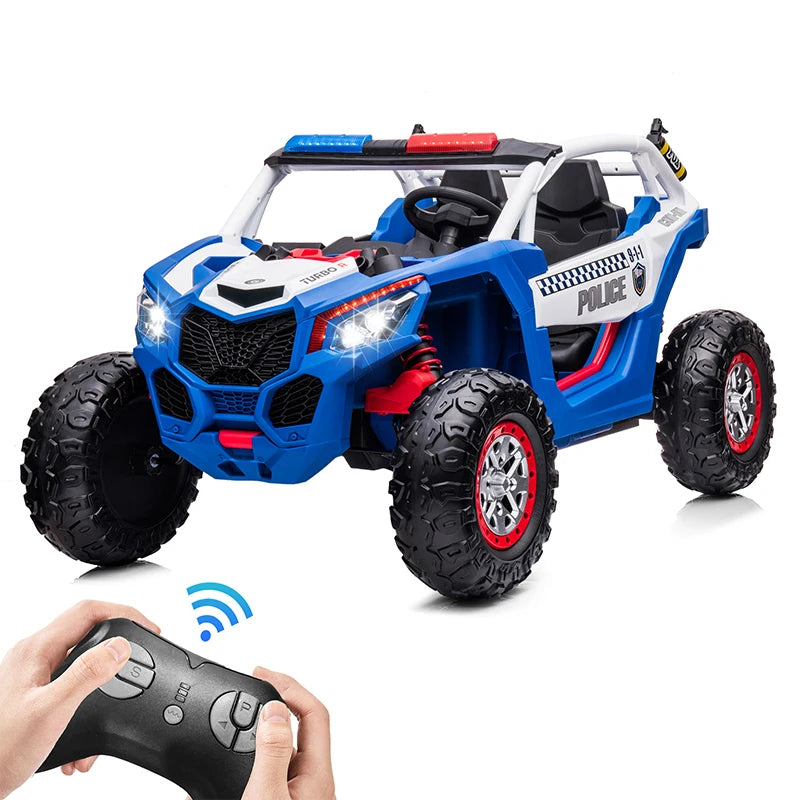24V Kids Ride On Toy Car 7A Electric Vehicle UTV Car Toys for Ages 3-8 Kids Gifts with Parents Remote Control Speed Adjustable