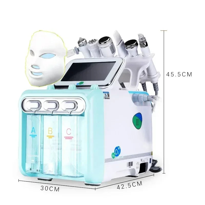 New Arrival! 7 In 1 H2O2 Water Oxygen Jet Peel Hydro Beauty Skin Cleansing Hydrofacial Machine Facial Machine Water Aqua Peeling FREE Shipping