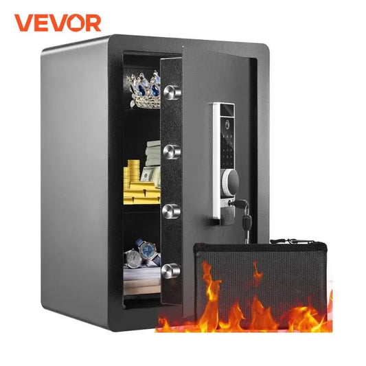 VEVOR Electric Safe 2.2/1.8 Cubic Feet Fingerprint & Digital Security Cabinet Safe W/ Fire-proof Bag for Cash Jewelry Documents FREE Shipping