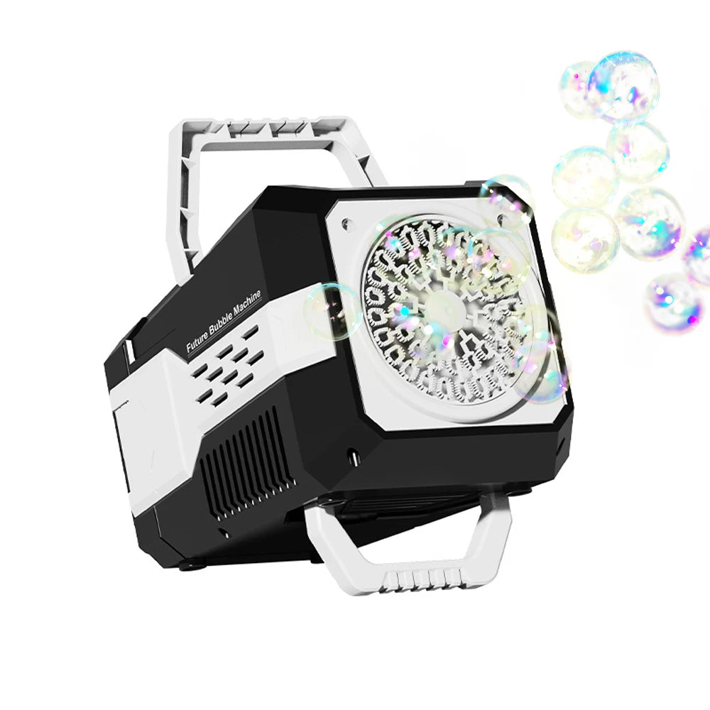 60 Holes Bubble Gun LED Light Electric Automatic Rocket Soap Bubble Machine Toys for Kids Outdoor Wedding Party Children's Gifts FREE Shipping