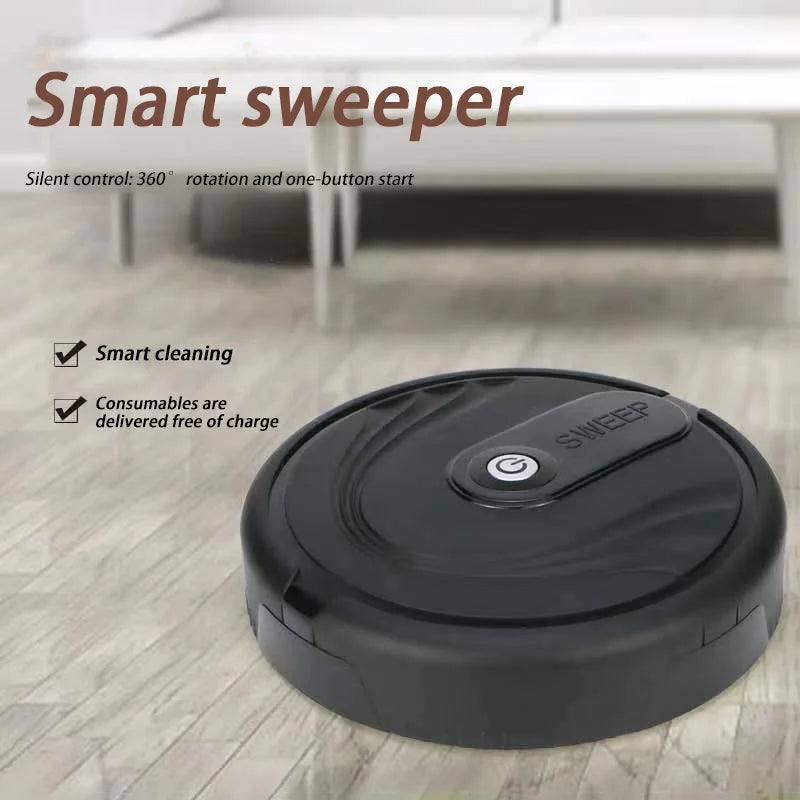 5-in-1 Mini Smart Robotic Wireless Vacuum Cleaner Home Multi-Mode USB Rechargeable Home Sweeper For Wet Dry Carpet Floors