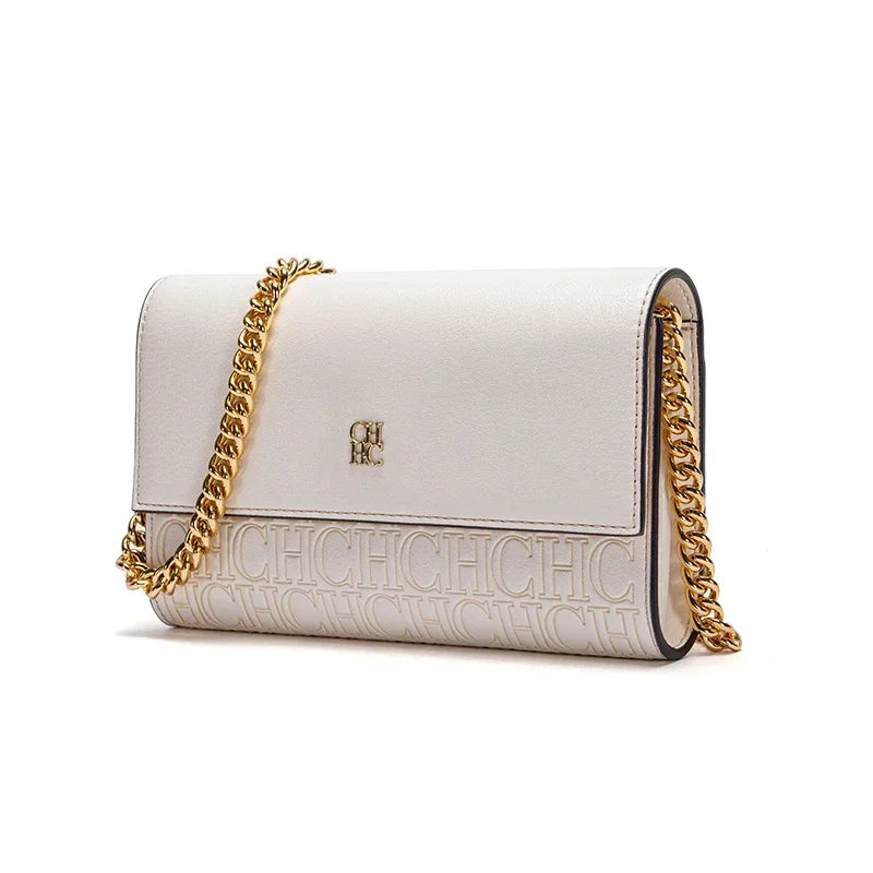 Carolina Herrera Exquisite Craftsmanship Women's Chain Bag Light Luxury Design Temperament Women's Crossbody Bag New 205. Classic Chain Bag FREE Shipping