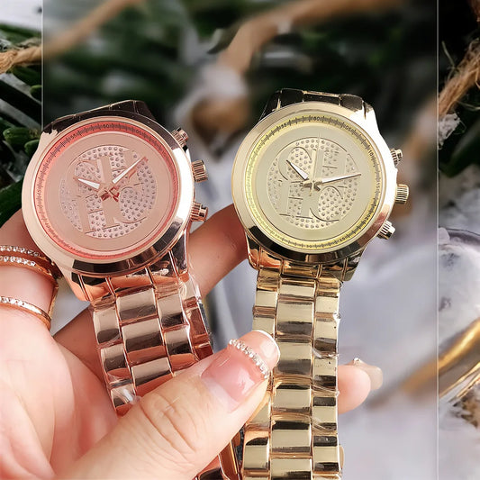 Watch Carolina Herrera Brand Stainless Steel Women's Watch Temperament High-end Diamond Watch Elegant Logo Fashion Mesh Crystal Watch Design Sense FREE SHIPPING