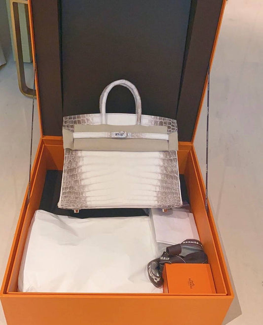Hermes BIRKIN 30 Himalayan Crocodile Leather